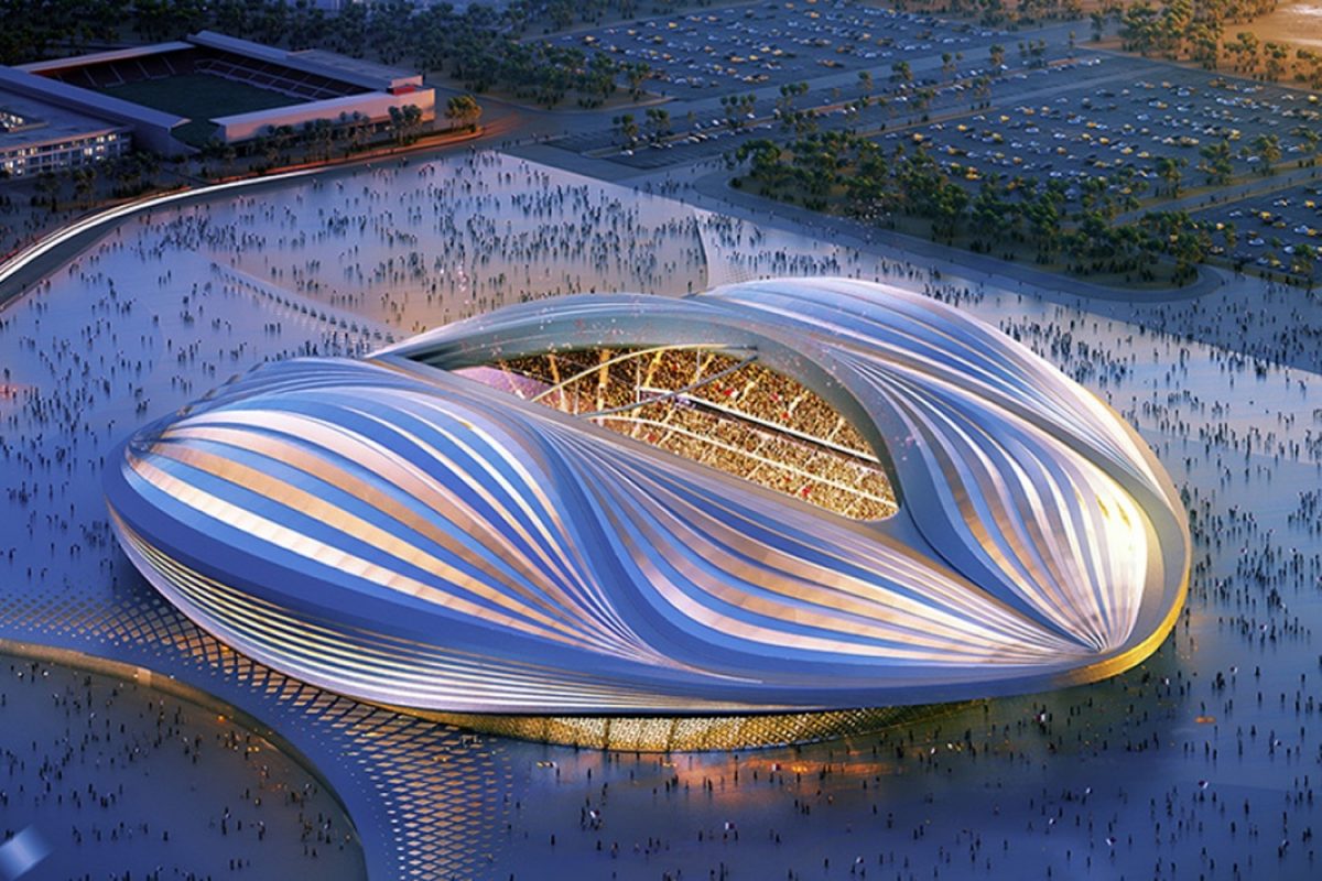 Stadion Al Wakrah Qatar FIFA 2022 — projekt elektryczny Arca Solar